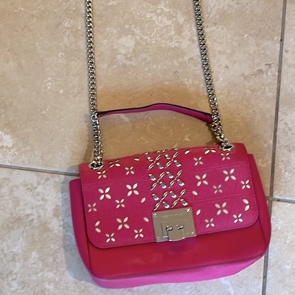 Michael Kors Handbags - New Michael Kors hot pink  pocketbook shoulder strap crossbody comes with gift C